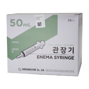 한국백신 일회용관장기 50cc 25ea/box